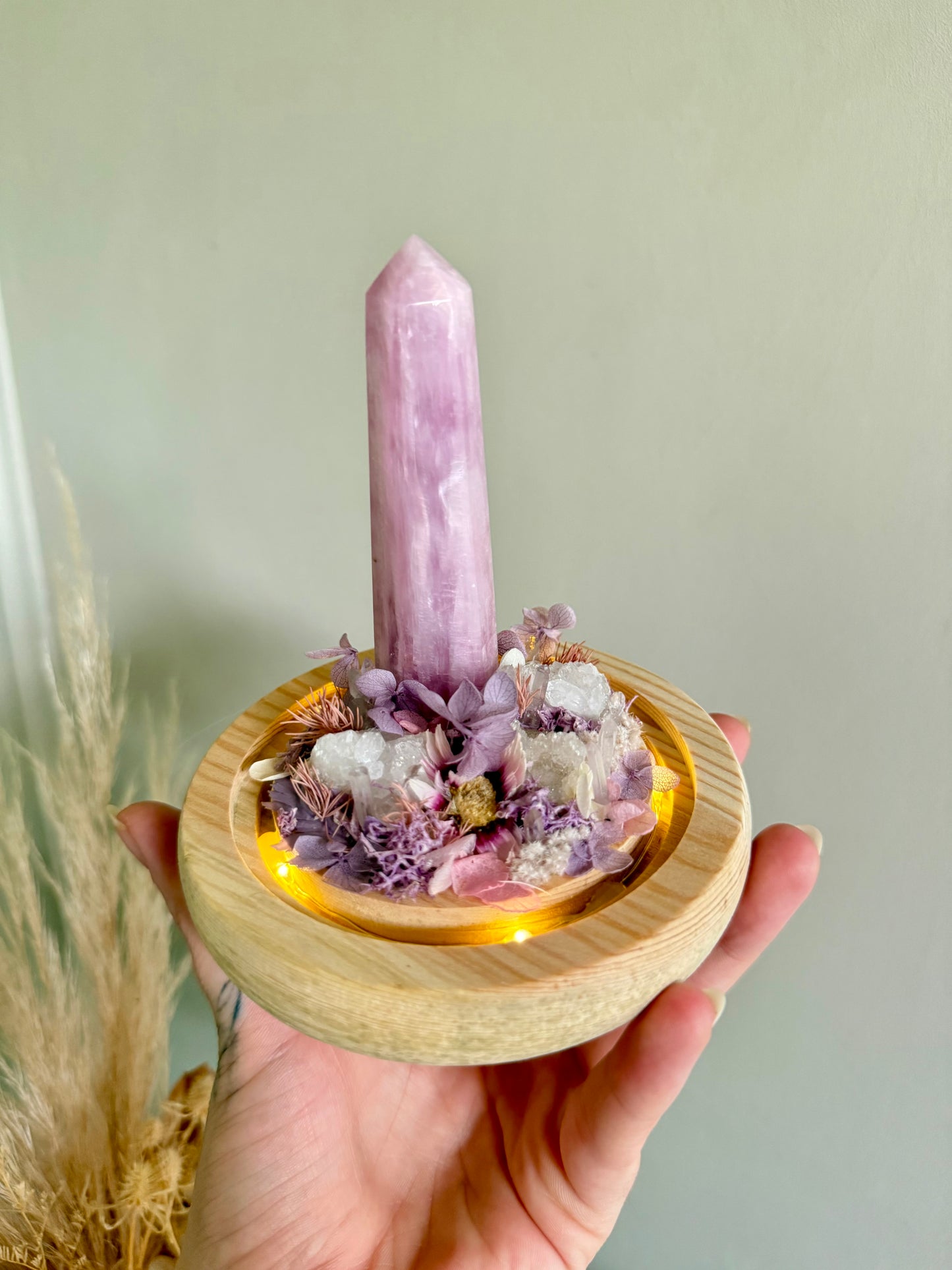 Kunzite Fairy Light Dome