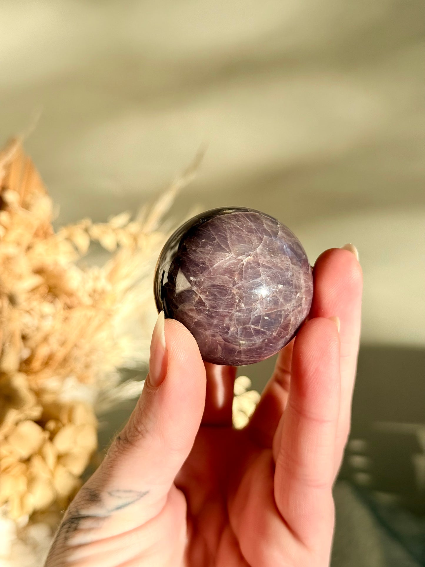 Lavender Rose Quartz Sphere