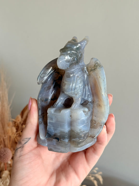 Moss Agate Dragon