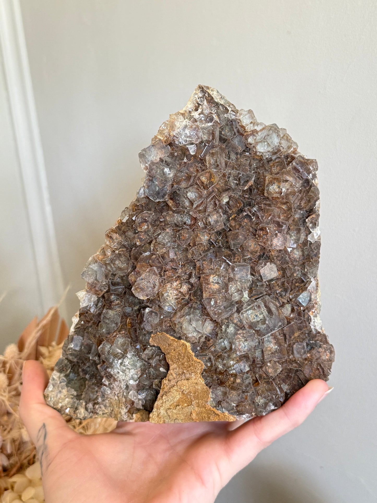 Garden Cubic Fluorite Cluster
