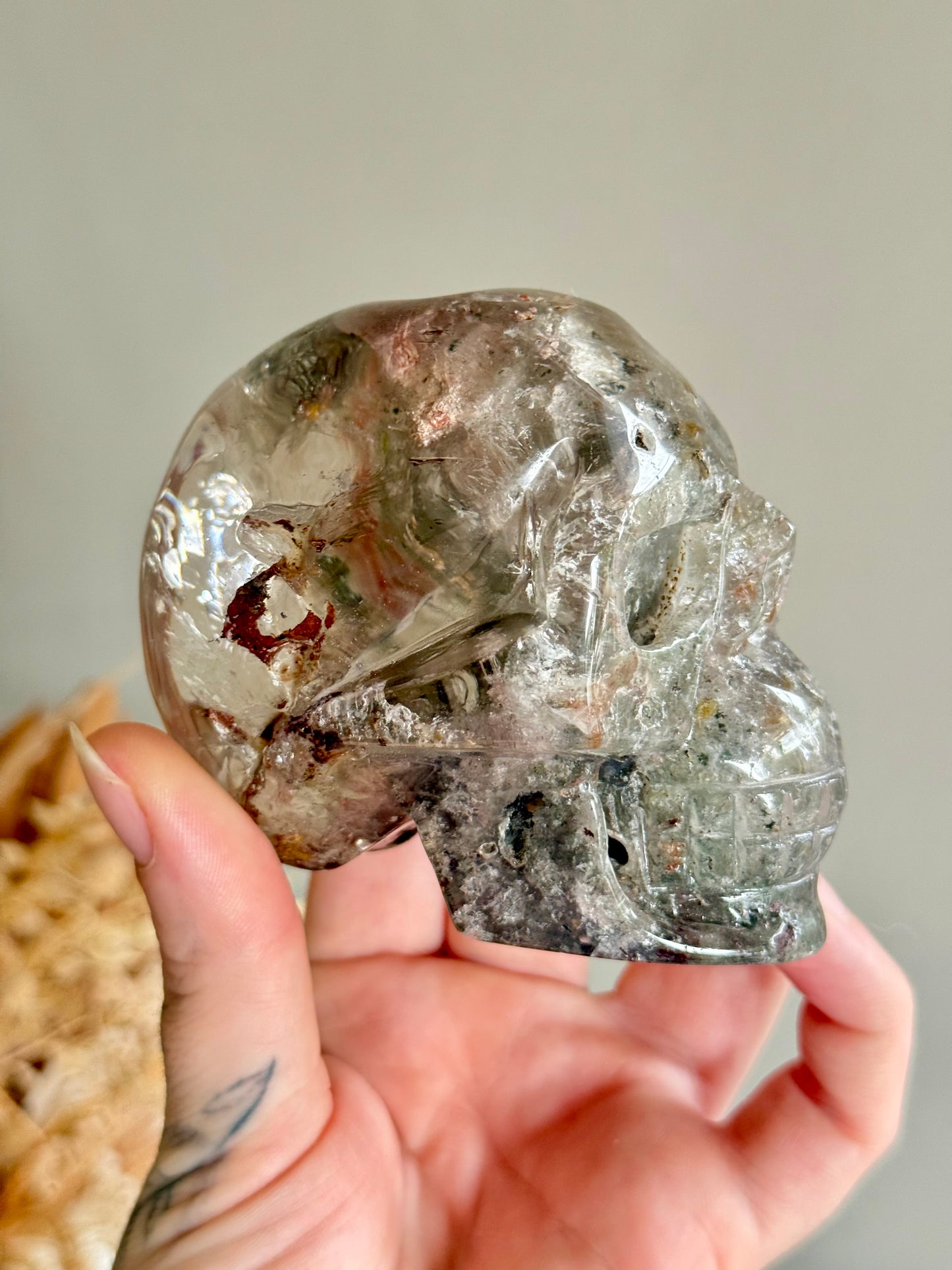 Garden Quartz Skull
