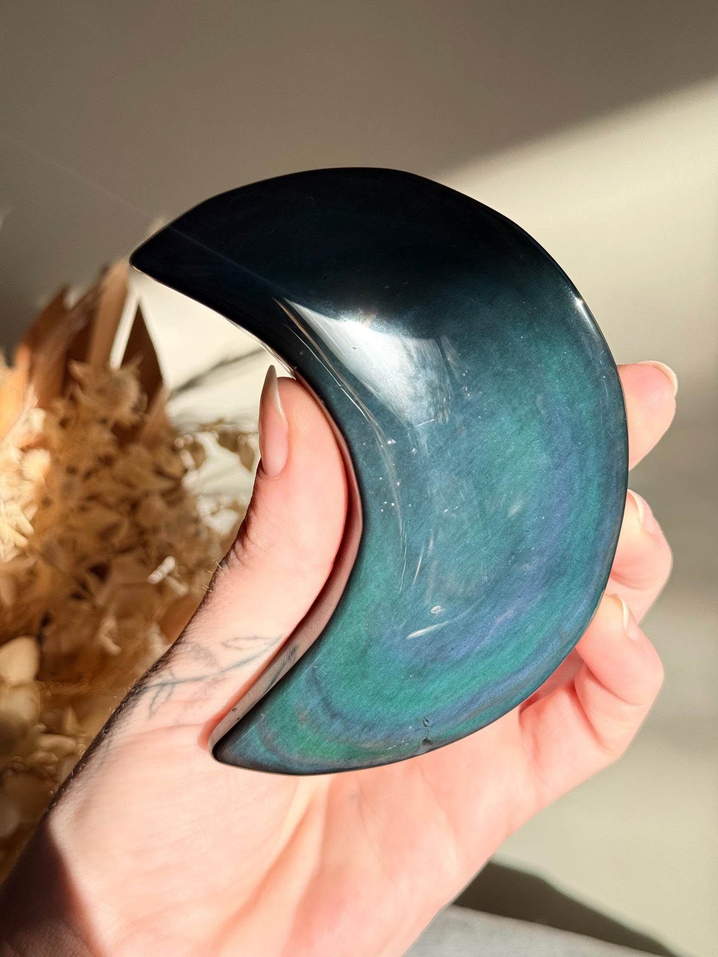 Velvet Rainbow Obsidian Moon