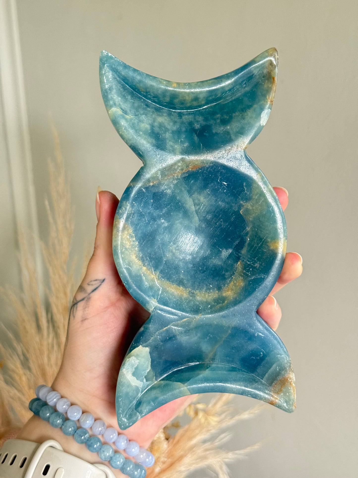 Blue Onyx Moon Phase Bowl