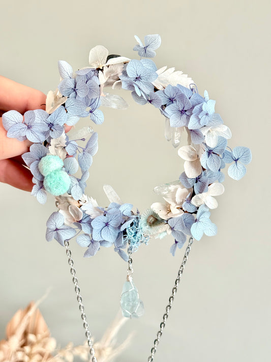 10cm Quartz Points Wreath