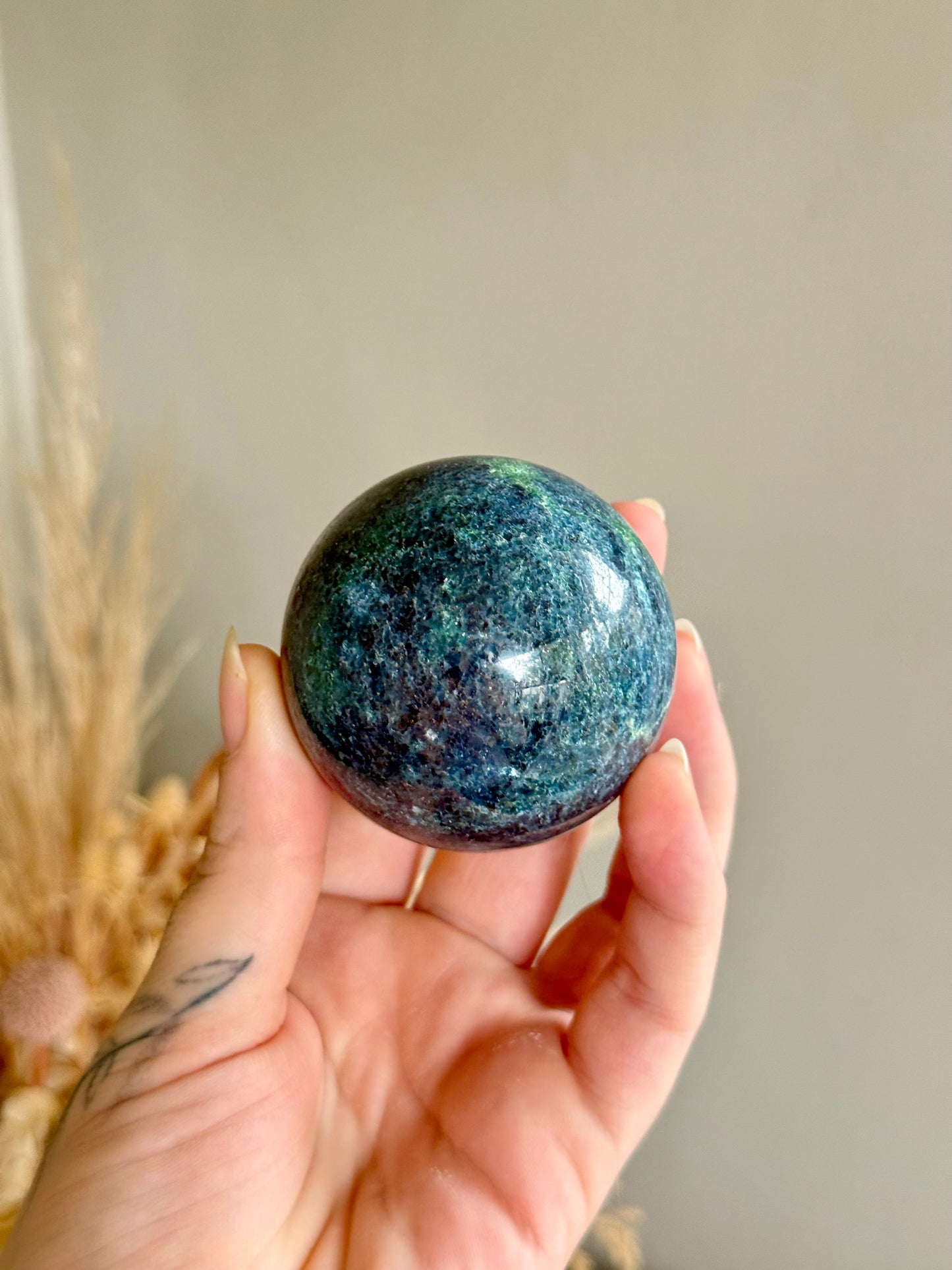 Ruby, Kyanite and Fuschite Sphere