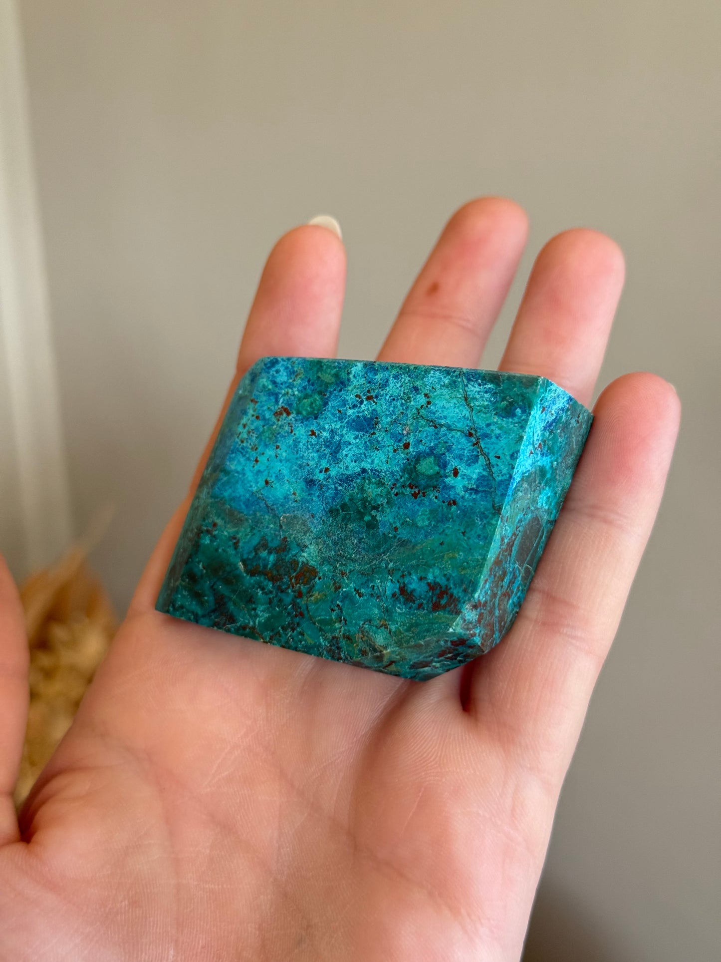Chrysocolla with Dioptase Freeform