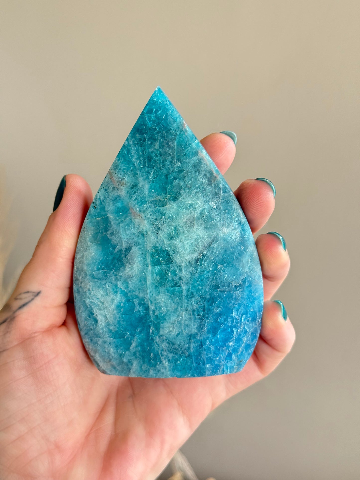 Blue Apatite Flame