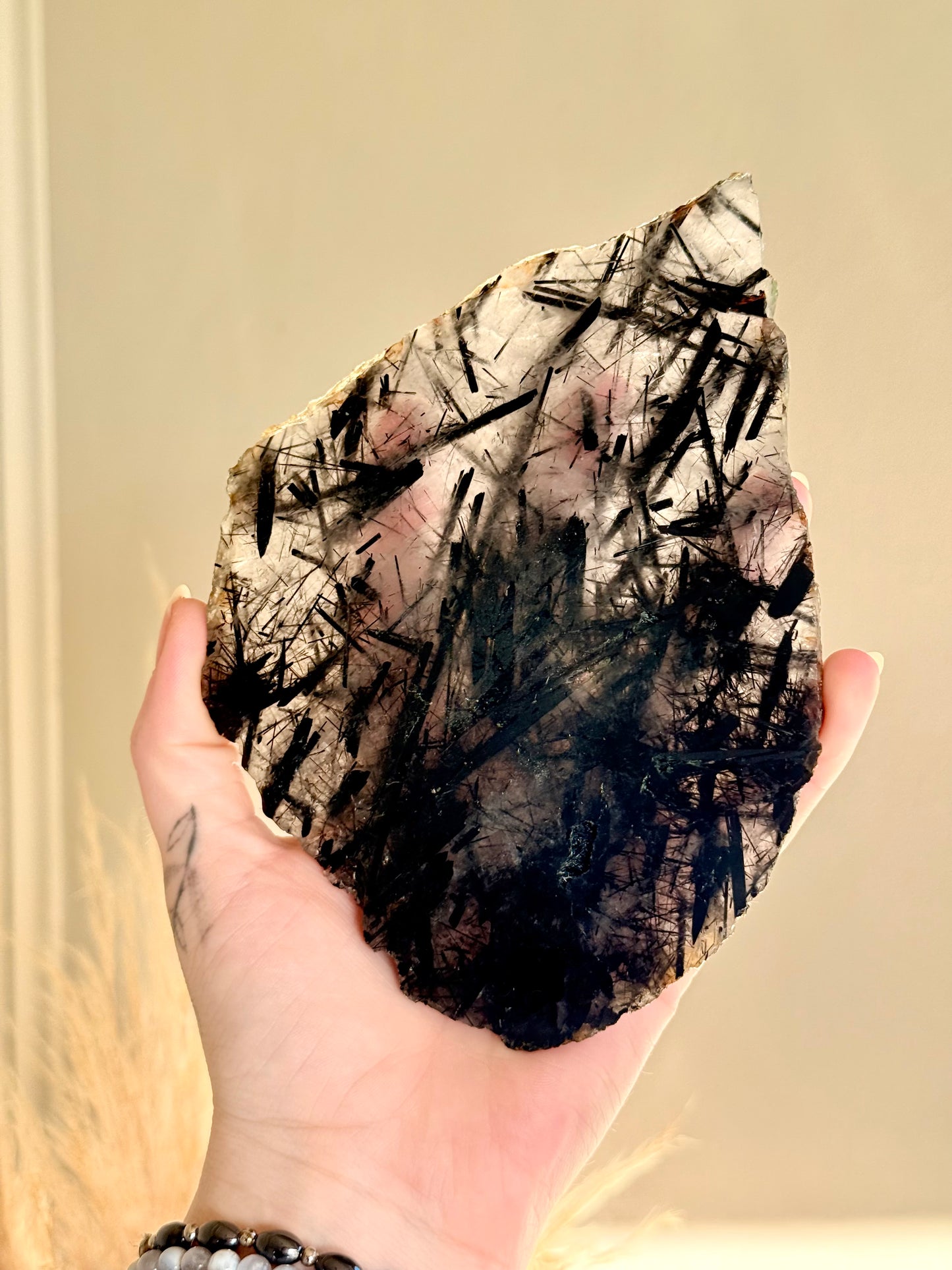 Black Tourmalinated Quartz Slab