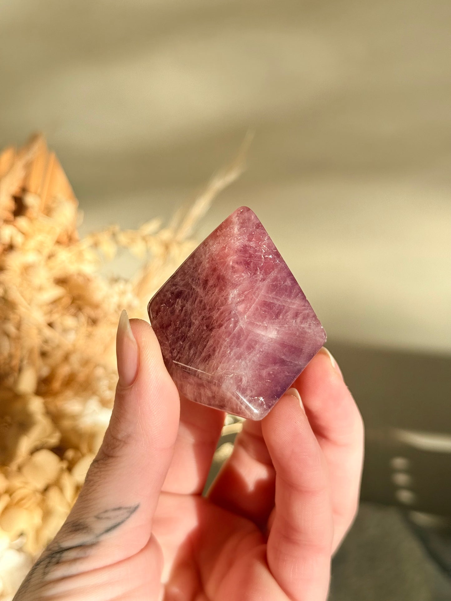 Lavender Rose Quartz Freeform