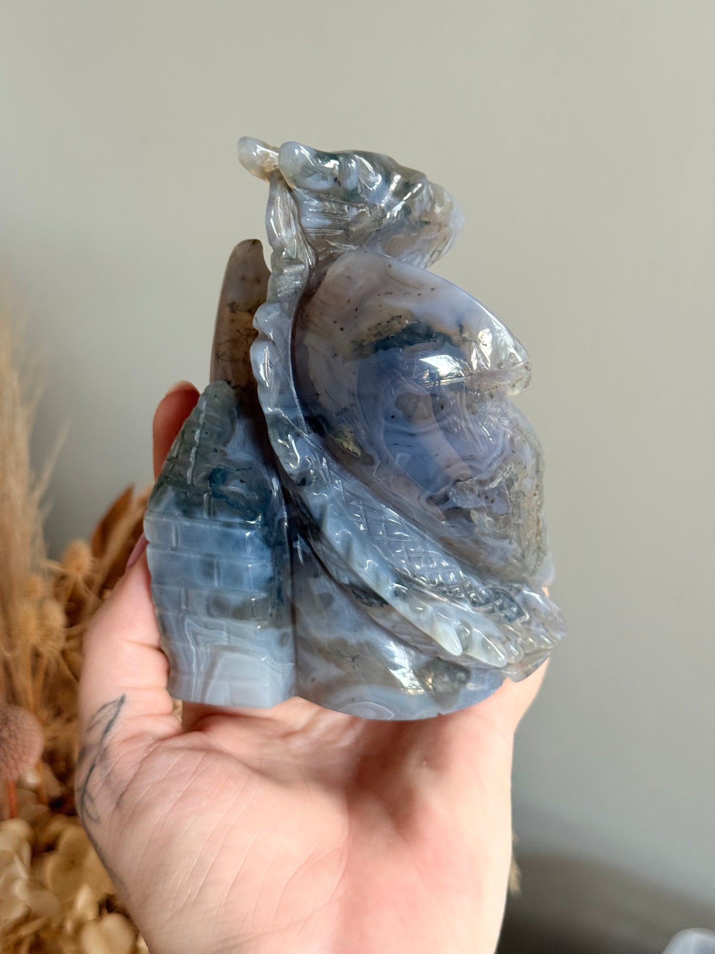 Moss Agate Dragon