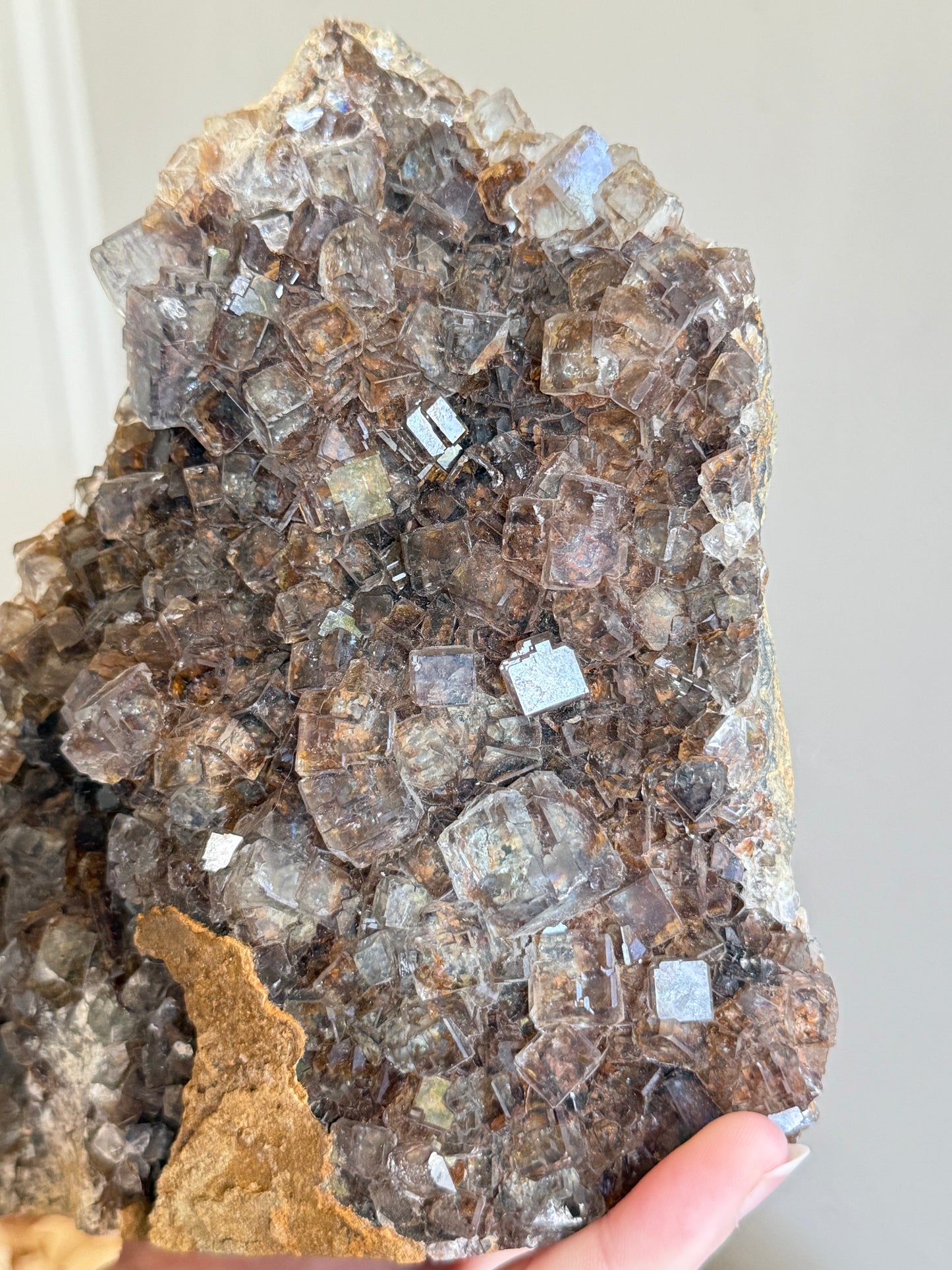 Garden Cubic Fluorite Cluster