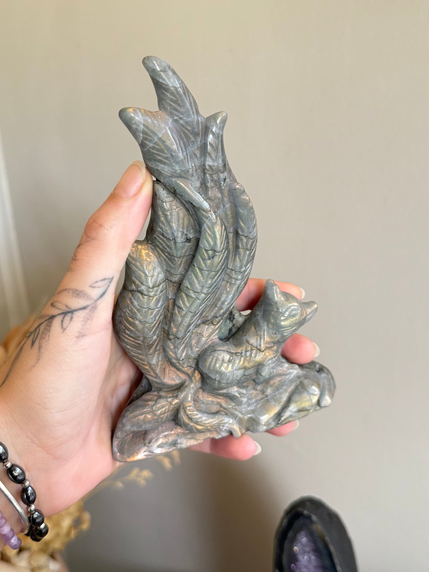 Labradorite 9 Tail Fox
