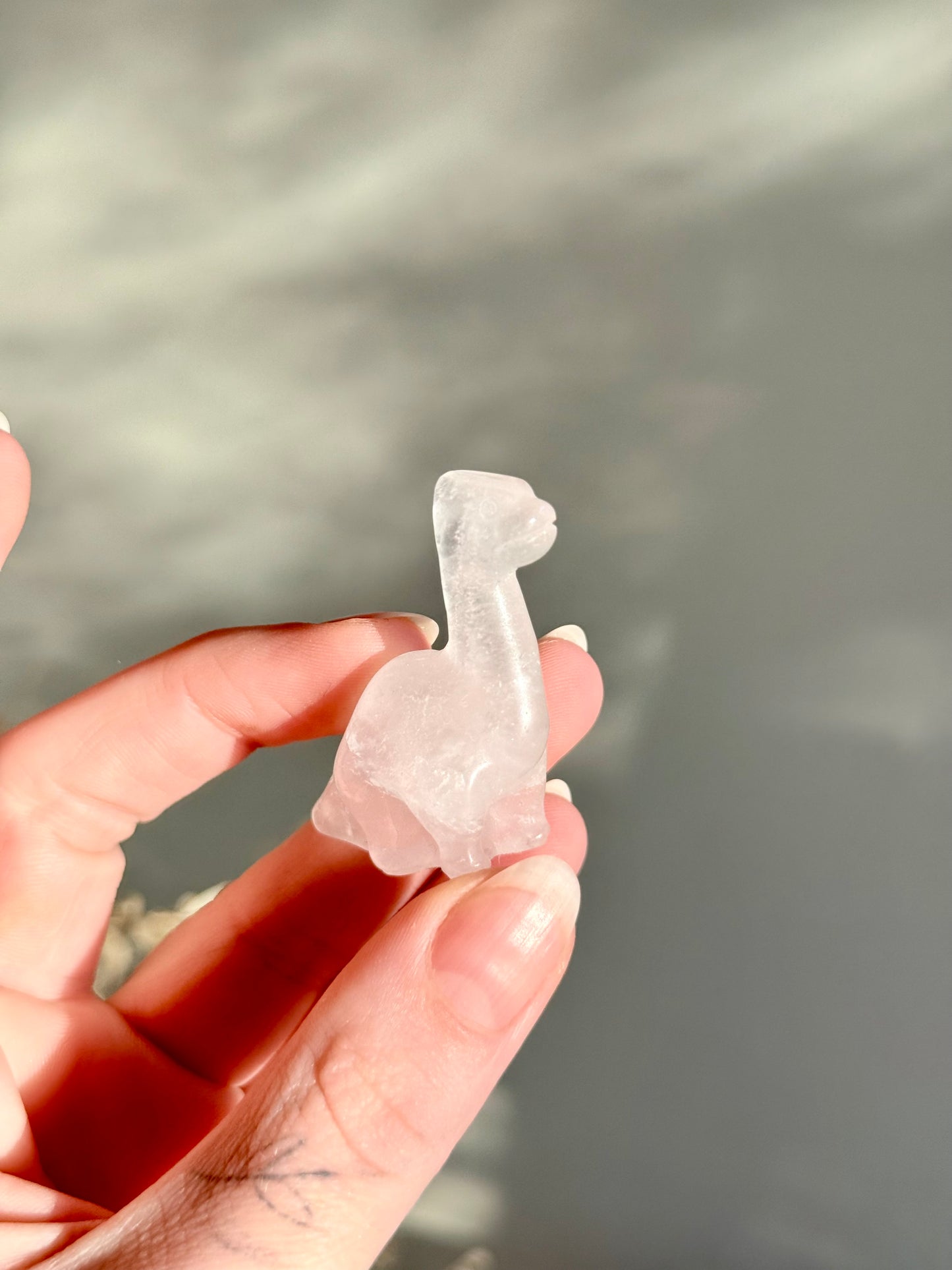 Clear Quartz Dinosaur