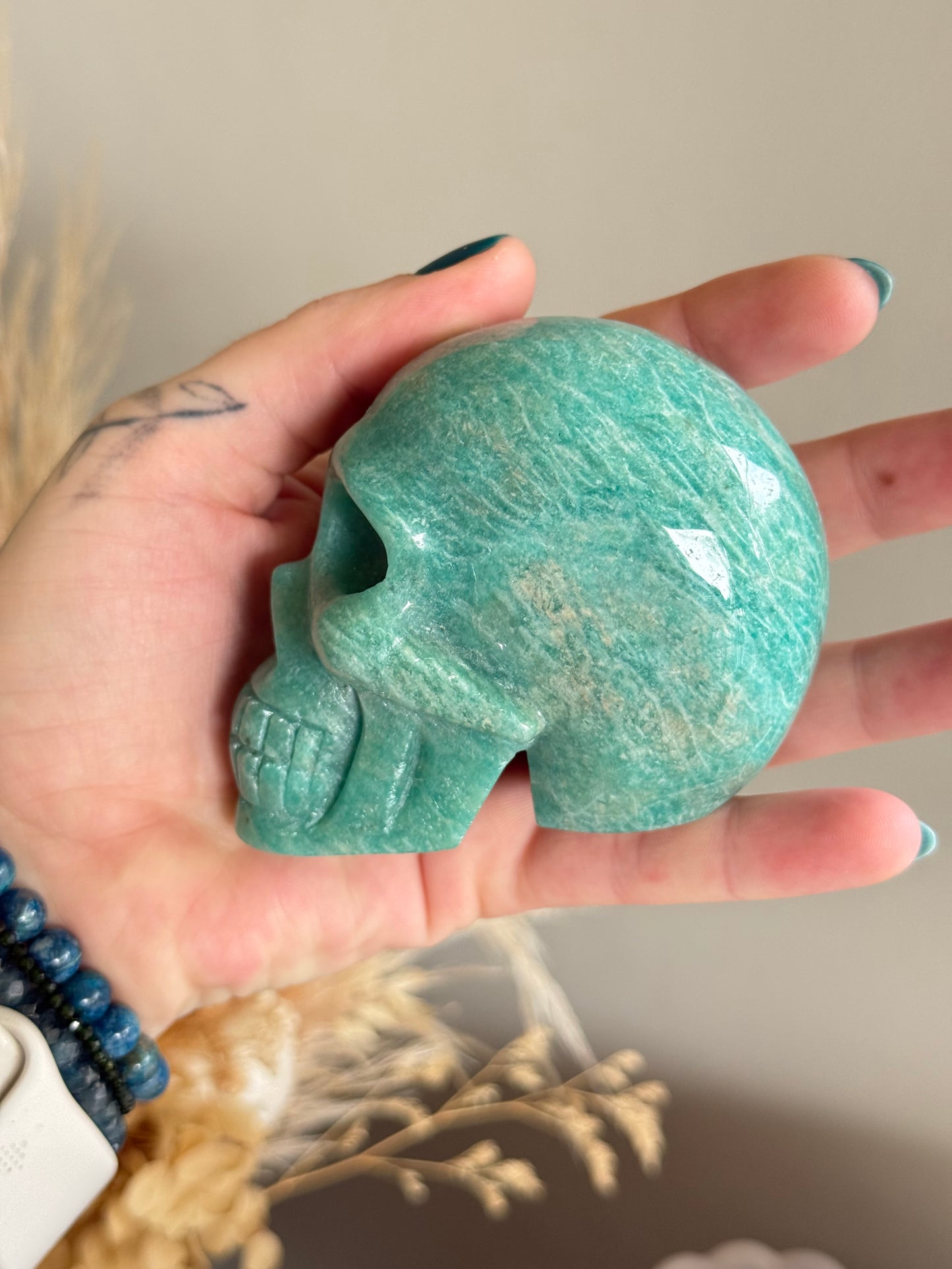 Amazonite Skull