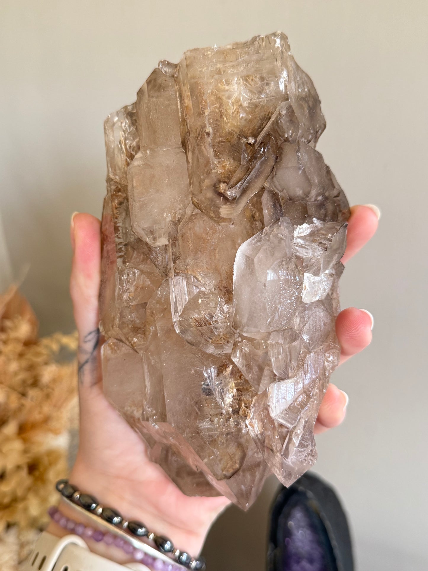 Elestial Smoky Garden Quartz