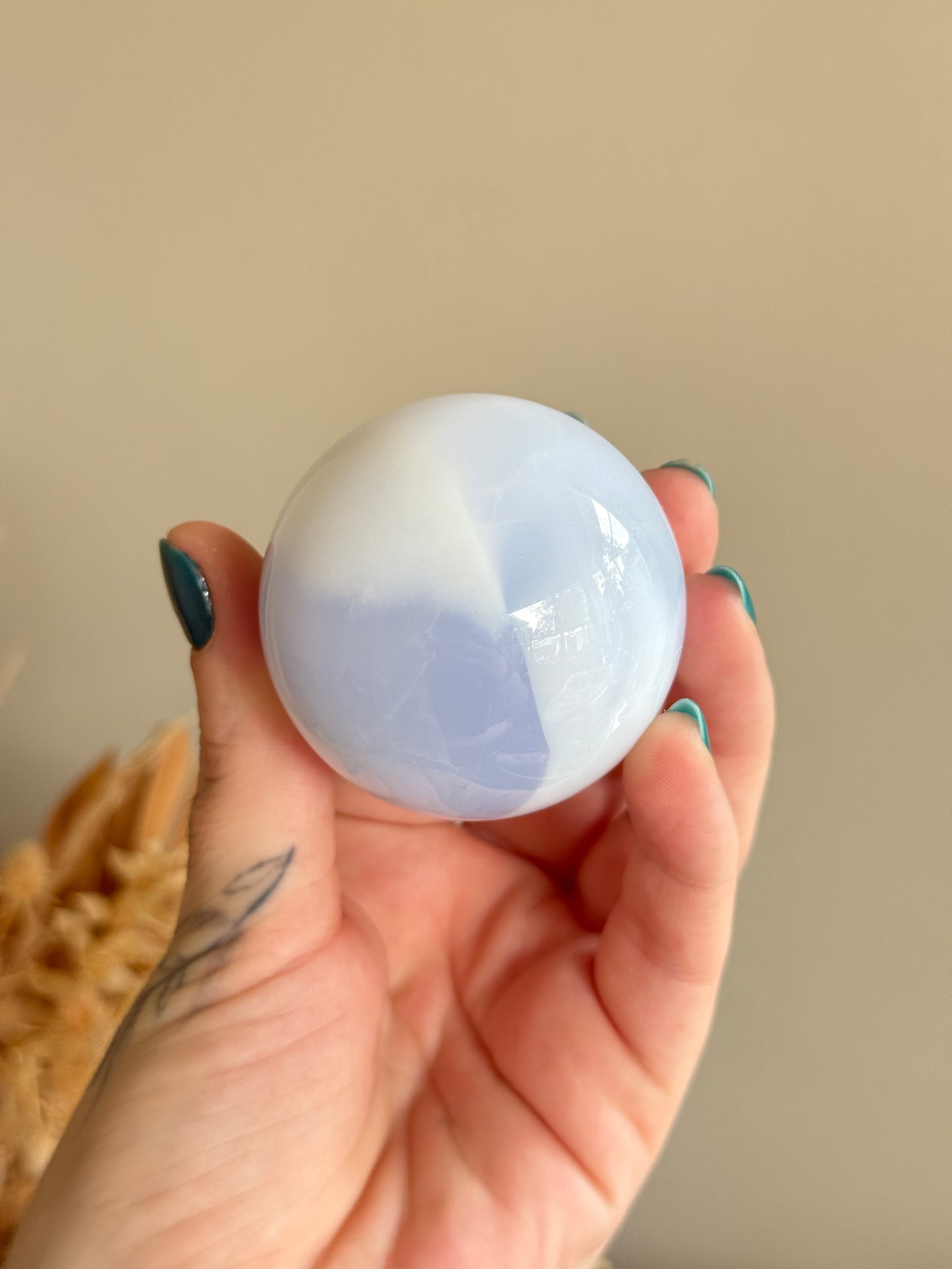 Blue Chalcedony Sphere