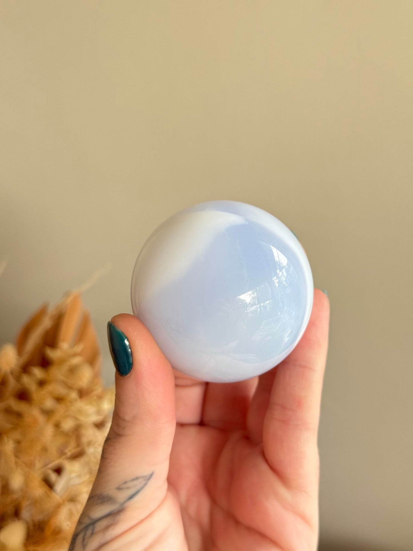 Blue Chalcedony Sphere