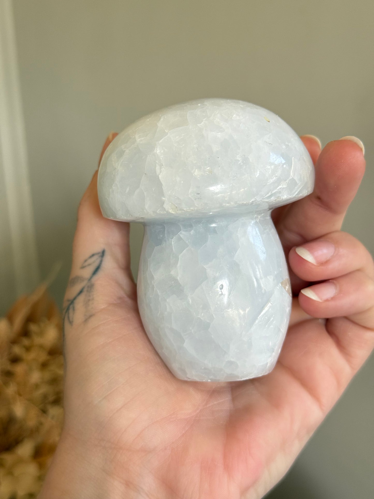 Blue Calcite Mushroom