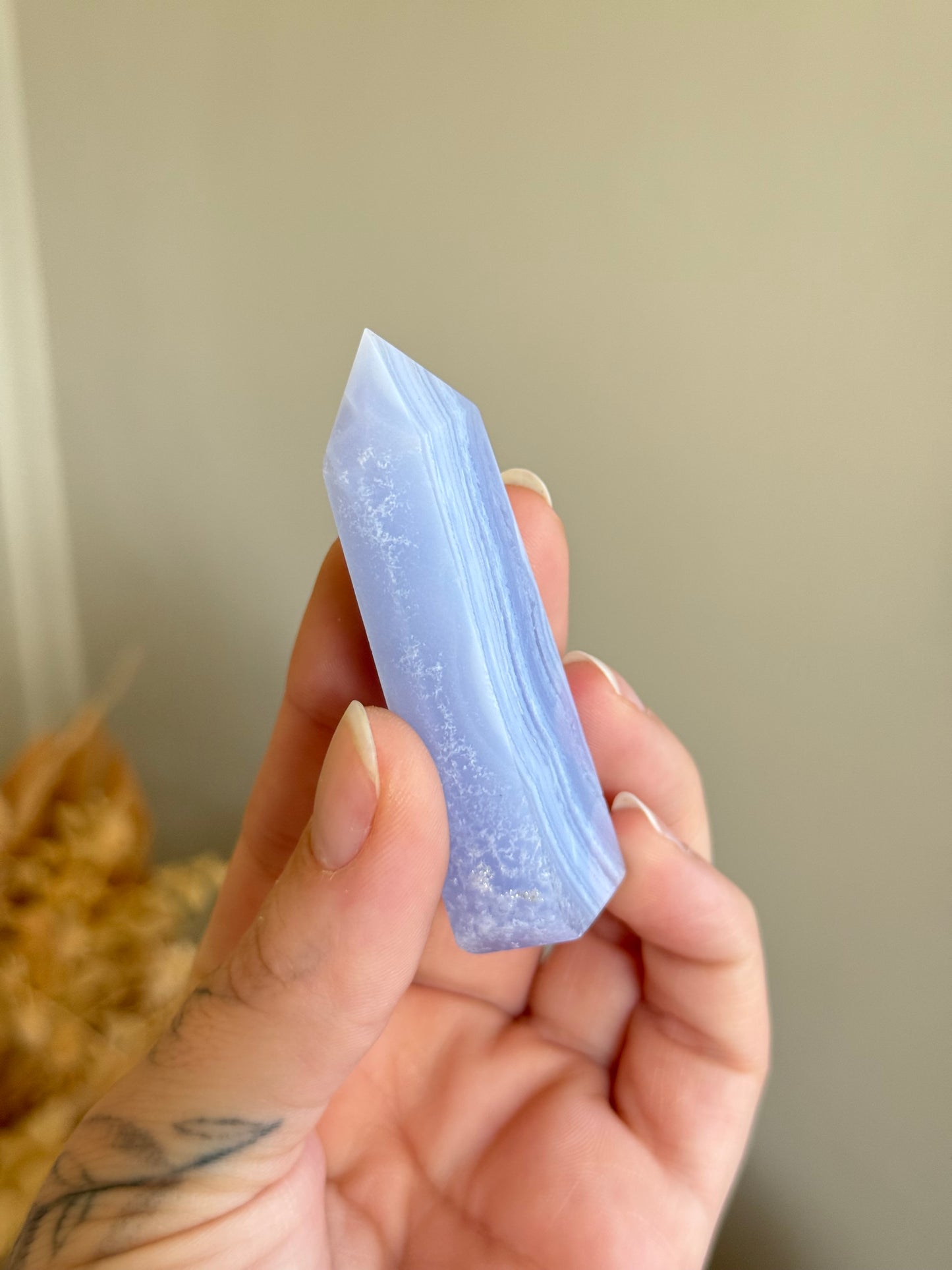 Blue Lace Agate Point