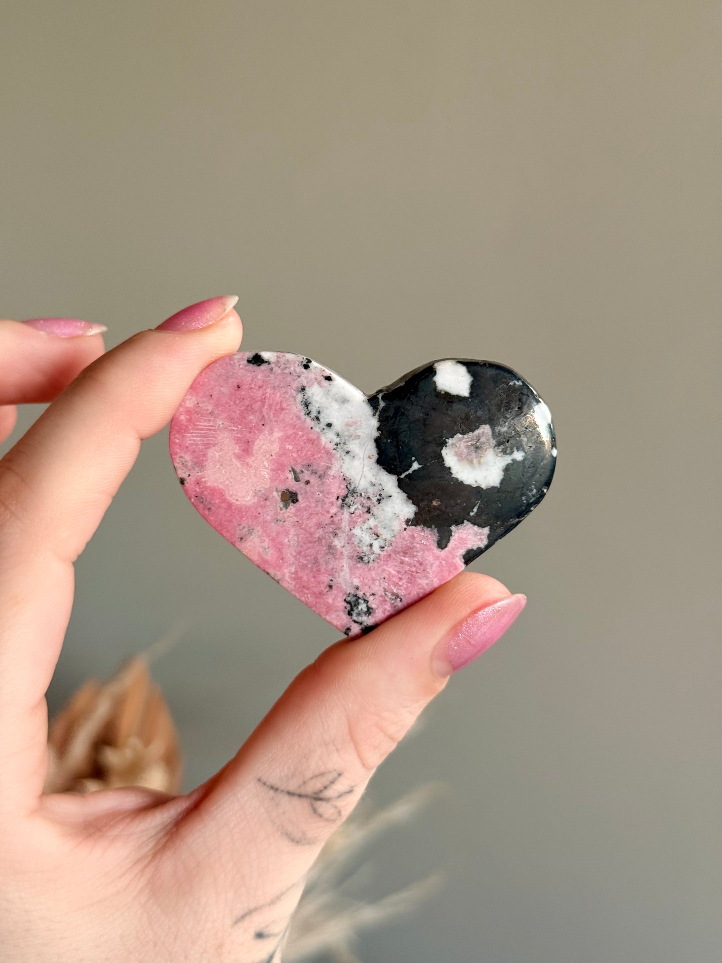Peruvian Rhodonite Heart