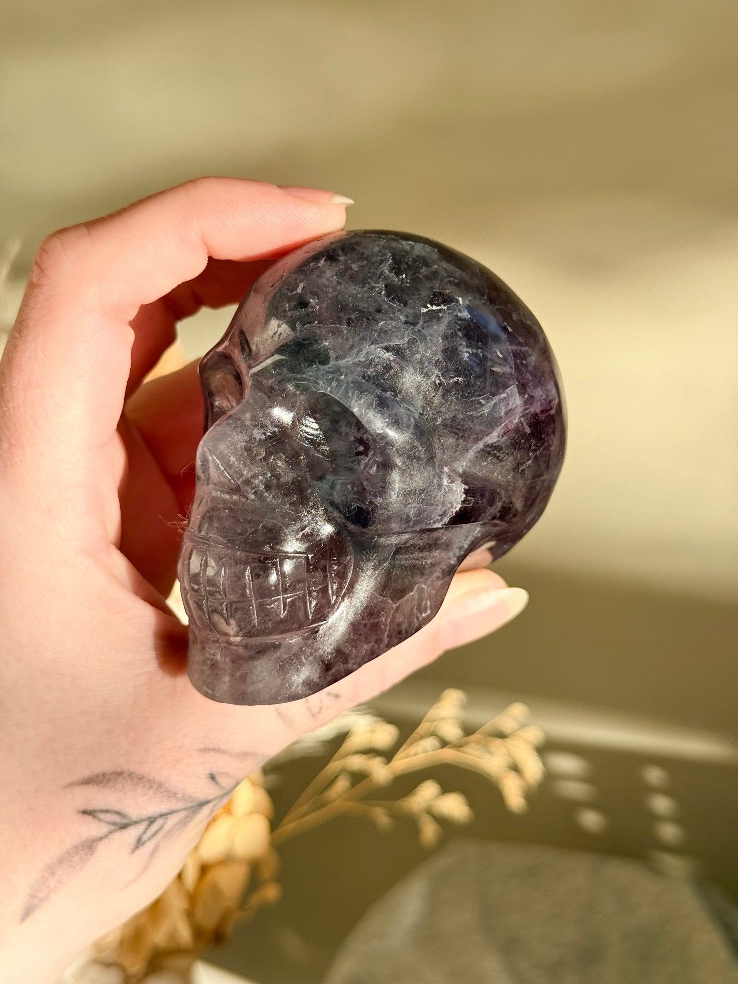 Fluorite Skull