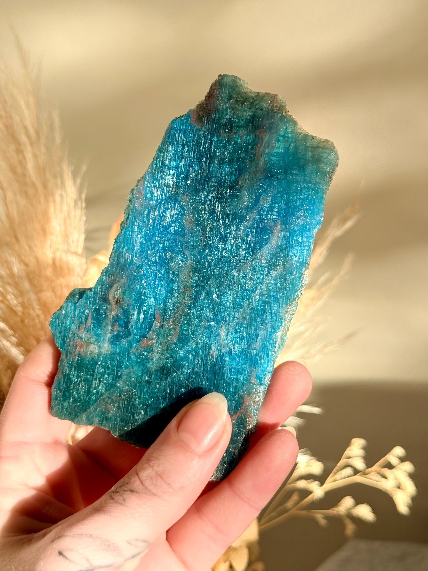 Blue Apatite Slab