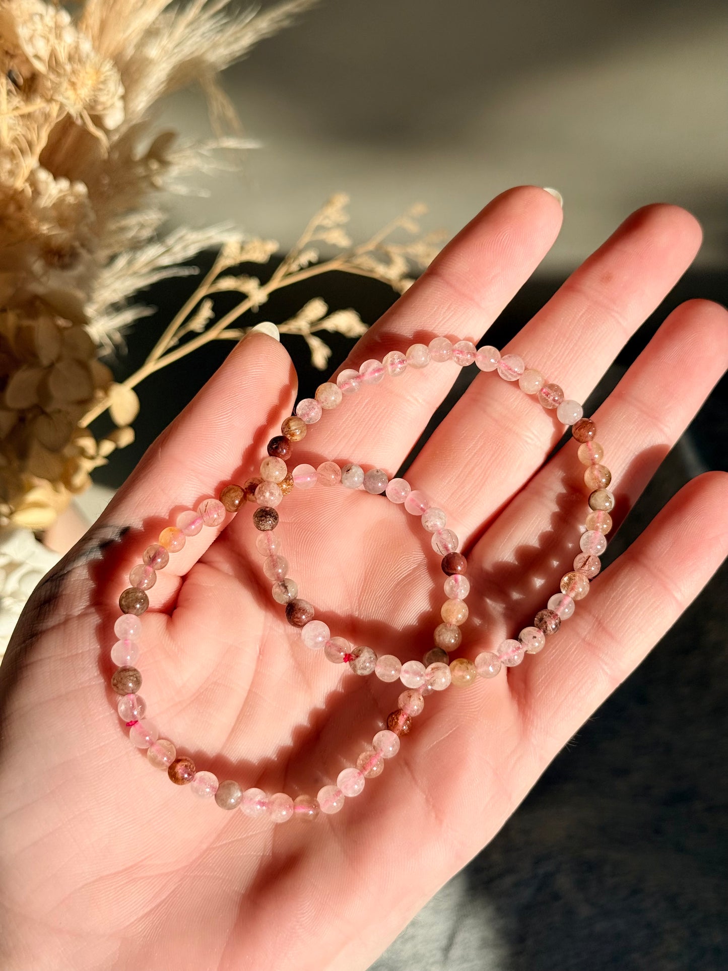 Mixed Quartz and Rutile Bracelets