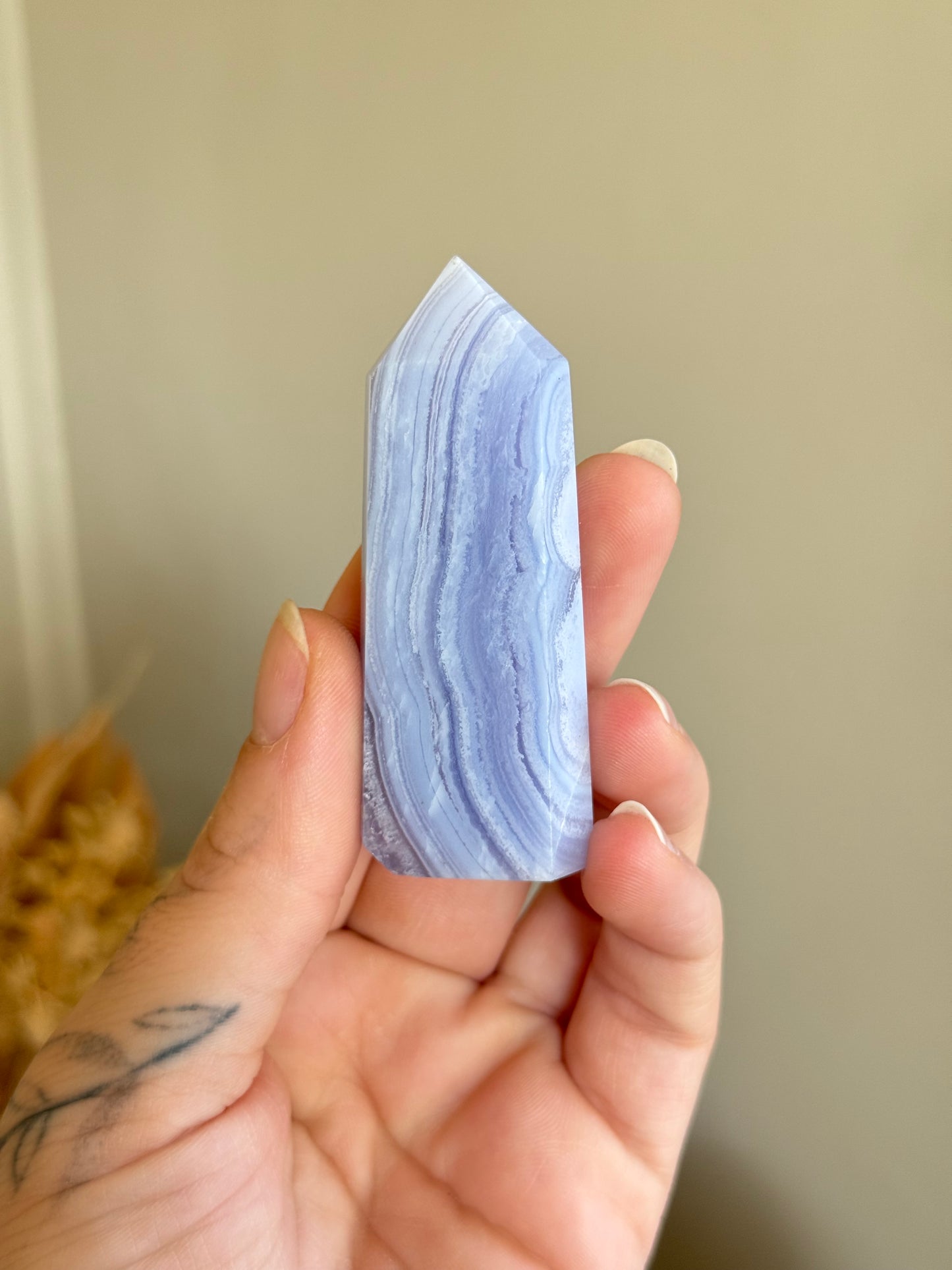 Blue Lace Agate Point