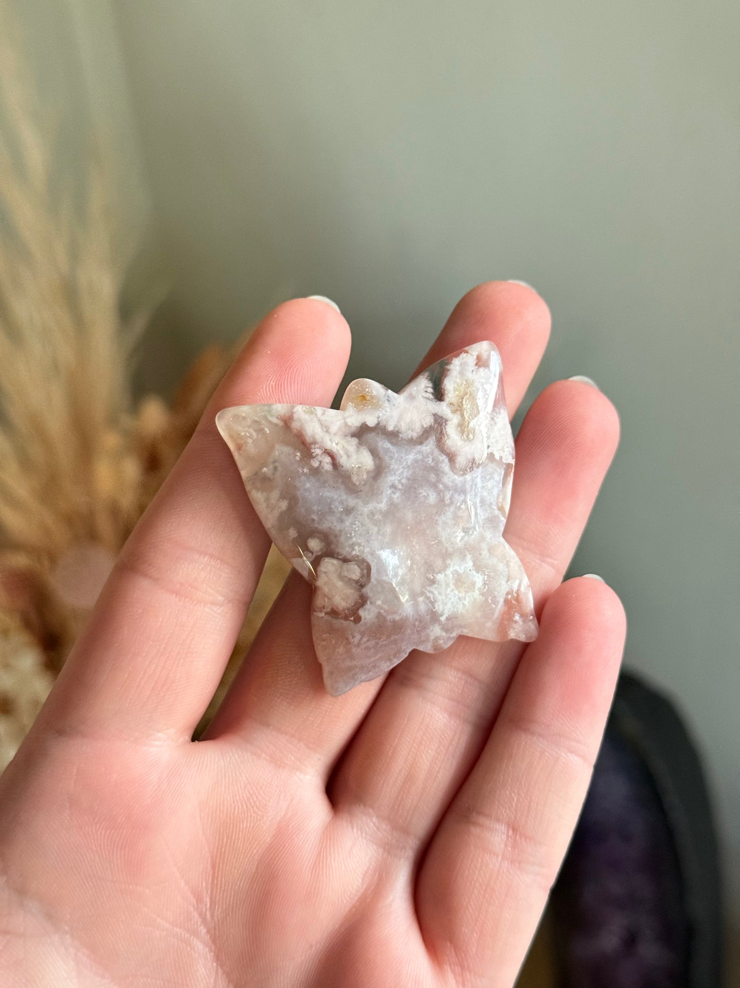 Flower Agate Butterfly